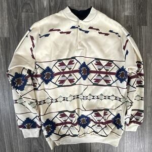 Vintage 1992 Art Unlimited Southwestern Print Crewneck Sweatshirt L USA